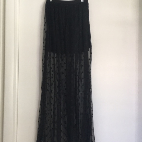 Black Nordstrom Maxi Skirt - Picture 1 of 5